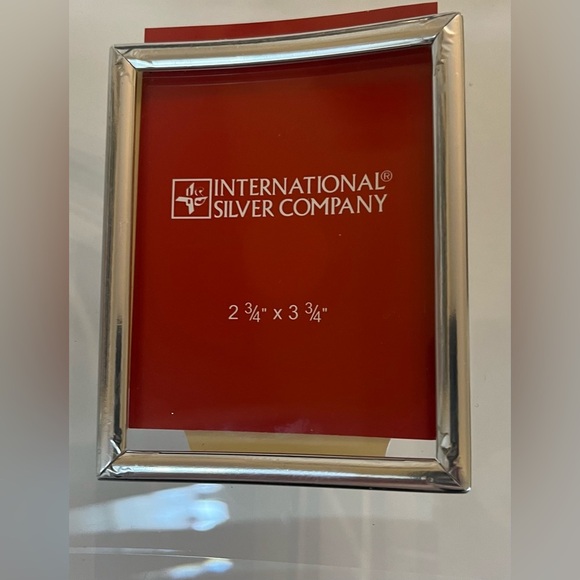 International silver company glass frame with clock - Picture 4 of 10